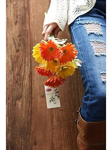Fiveseasonstuff Real Touch Gerbera Daisy Arreglo De Flores A 1