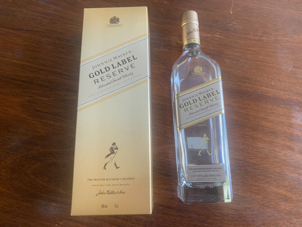 Botella Vacía Y Caja Whisky Johnnie Walker Gold Label Reserv 1