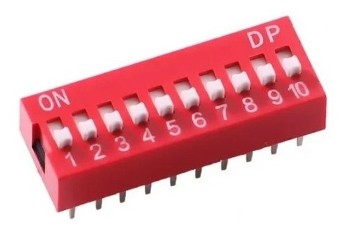 Interruptor Dipswitch 10 Posiciones 2.5mm Arduino Compatible 0