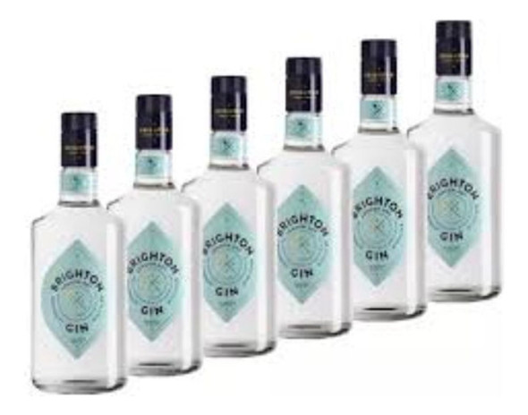 Gin Brighton London Dry 700ml X 6 Unidades 0 Gin Brighton London Dry 700ml X 6 Unidades 0