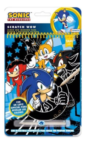 Libreta Scratch Wow Sonic Raspa Y Descubre Los Colores 0