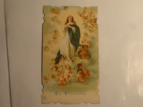 Estampita Matilde Reyes Porpeta 1924 Jesus Maria La Purisima 0