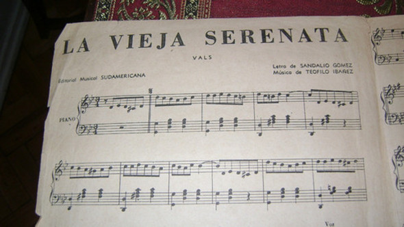 Partitura Piano La Vieja Serenata Vals Serie14.16 1