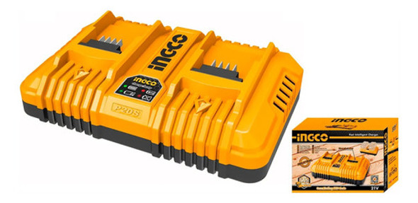 Cargador Rapido X2 Bateria P20s 20v 110v-240v Ingco Fcli2024 0