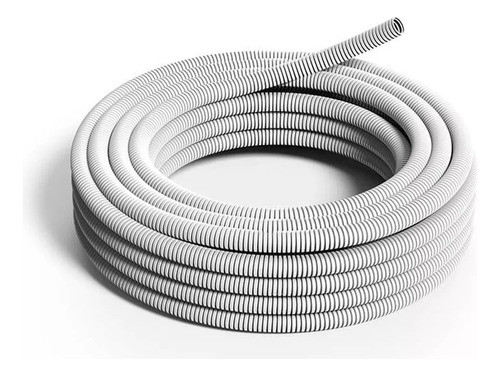 Caño Corrugado 32mm 1 1/4  Liviano Pvc Genrod X25mts 0