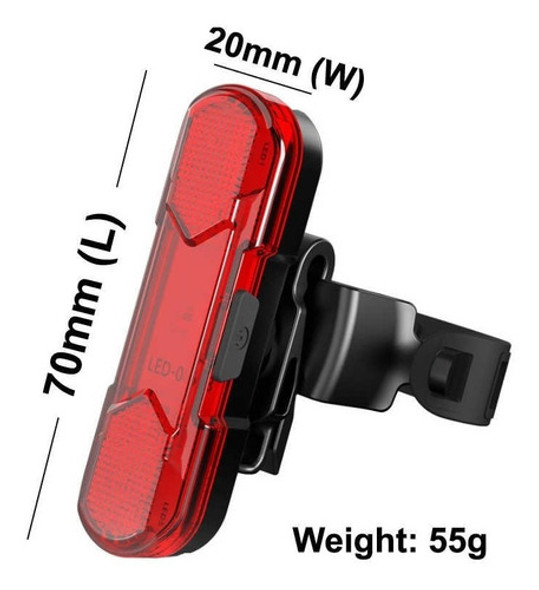 Luces Led De Advertencia Para Bicicleta, Luz Trasera Rpm 1 Luces Led De Advertencia Para Bicicleta, Luz Trasera Rpm 1