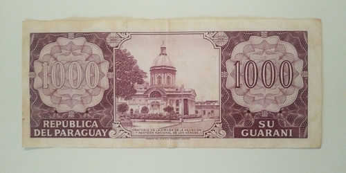 Billete De 1000 Guaranies Del Paraguay Serie A (1952) 1