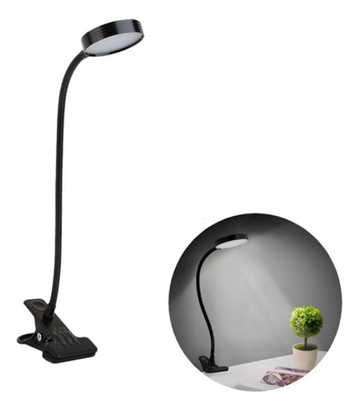 Lampara Escritorio Led 6w Velador Flexible Touch Clip Usb 0