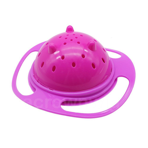 Bebé Niño Niños Gyro Alimentos Tazón Snack Platos Antiderram 1