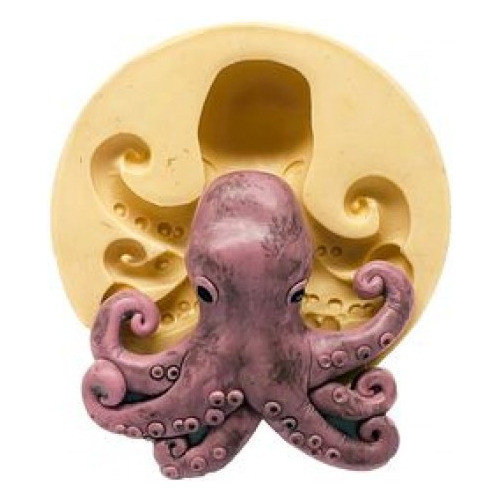 Molde De Silicone Fundo Do Mar Polvo 0