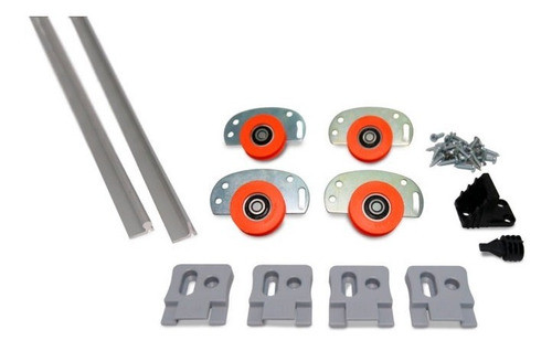Kit Para Puerta  Armario 2 Mt (2puertas) Ruedas D52 Ducasse 0