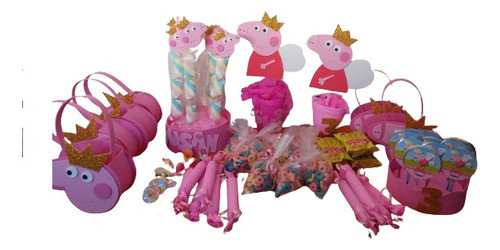 Brochettes Y Paletas Peppa Pig Dulces Tematicos X10 0