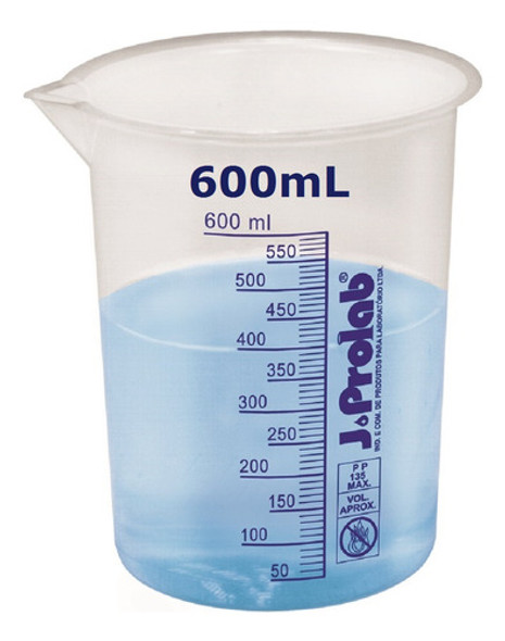 Bequer Medidor Copo Dosador 600ml Graduado Plástico 0