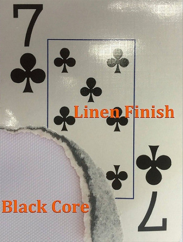 Ganador Índice Jumbo Negro Revestido Poker Cartas Pack 4 Wpc 1
