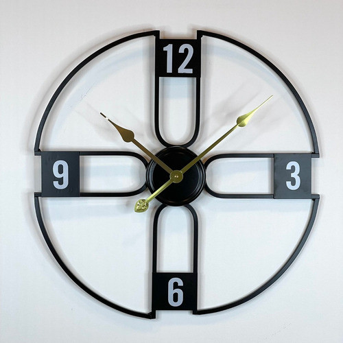 Reloj Pared Metálico Kotlas Negro Ø 50cm 0