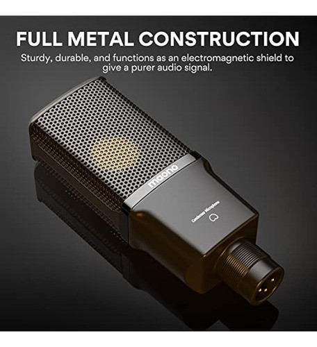 Xlr Con Diafragma Grande De 34 Mm, Micrófono De Estudio Card 1