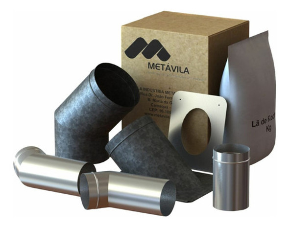 Kit De Caños 150mm Para Calefactor Liv - Salida Pared 0 Kit De Caños 150mm Para Calefactor Liv - Salida Pared 0