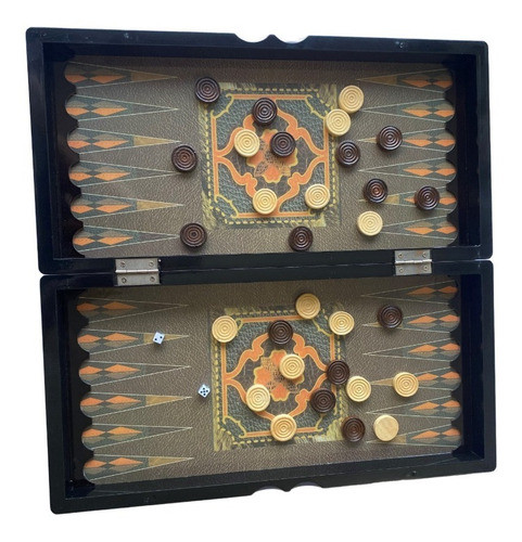 Jogo Xadrez Damas Gamão Madeira 40x40cm Apw5009c 1