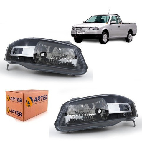 Juego Optica Delantera Vw Saveiro G4 #04 0
