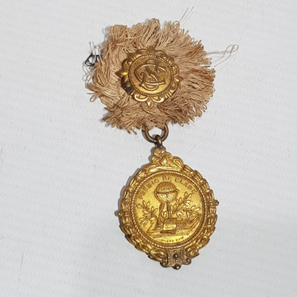 Antigua Medalla Honor Con Pin Colegio El Salvador Mag 61984 0