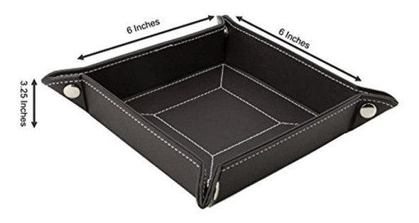 Bandeja De Valet Plegable De Cuero Decorebay Easy Pocket Dum 1