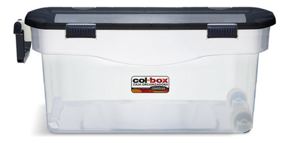 Caja Plástica Megacol Box Con Ruedas Colombraro 90 Lt 0