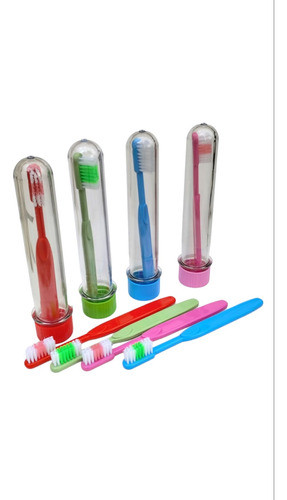 Cepillos Infantiles Y Tubos Plasticos Con Tapa Color X 35u 0