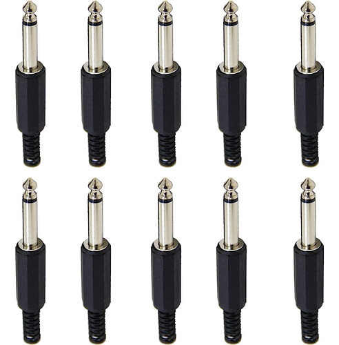 ~? Ancable 10-pack 1/4-inch Mono Phone Plug, Tipo Soldadura 1