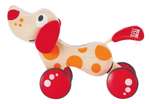 Brinquedo Andador Cachorrinho De Puxar De Madeira Hape 0