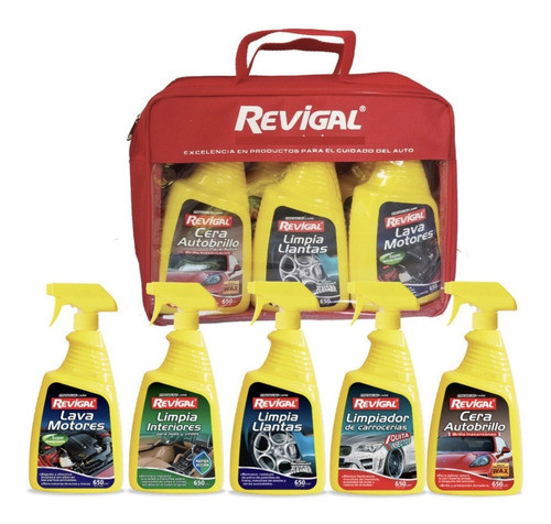 Kit Atomizadores Revigal Cera Llantas Insectos Interiores Y+ 0