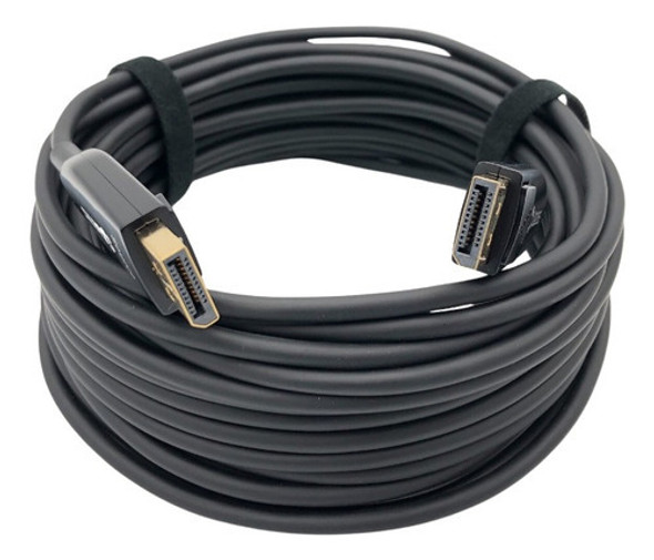 Cabo Displayport 1.4 Fibra Ótica 20 Metros 8k 60hz Ultra Hd 1