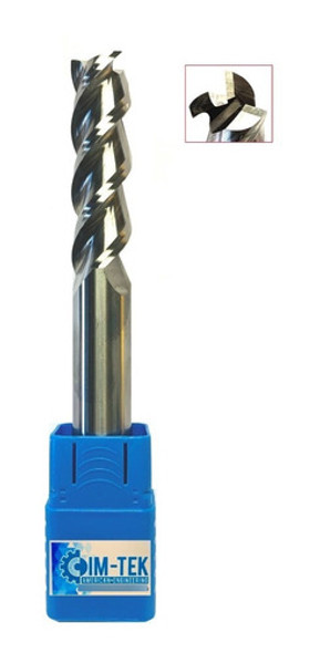 Fresa S/larga Metal Duro 3 Filos Aluminio Ø 3x15x100 Endmill 0