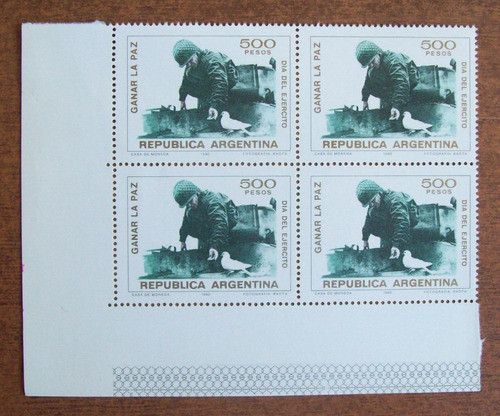 Argentina - Bloque X 4 Gj 1932 Día Ejército Mint L1102 1