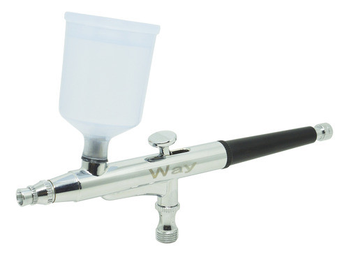 Caneta Aerográfica Pistola Dupla Ação Profissional 0,3mm 0