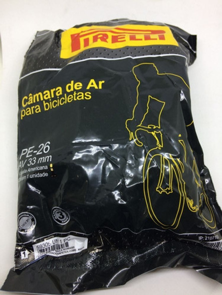 Câmara De Ar Bike Aro 26 Pirelli Bico Grosso 33mm 0
