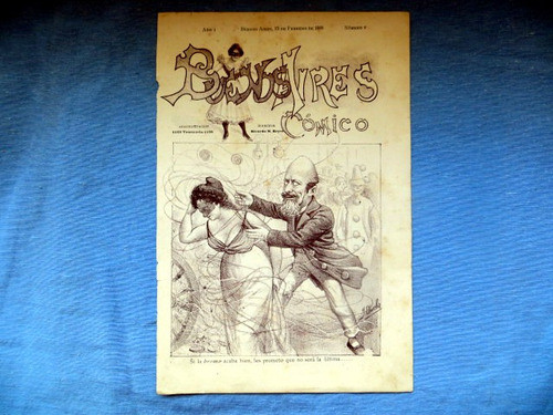 Tapa Buenos Aires Comico Febrero 1899 Nº 5 Juan Olivella 0