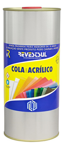 Cola Acrílico 900ml Rev-500 Baixa Viscosidade - Revestsul 0