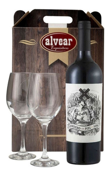 Vino Cordero Con Piel De Lobo + 2 Copas 0 Vino Cordero Con Piel De Lobo + 2 Copas 0