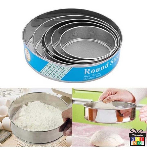 Set X6 Tamizador De Acero Inoxidable De 13cm A 24cm 1