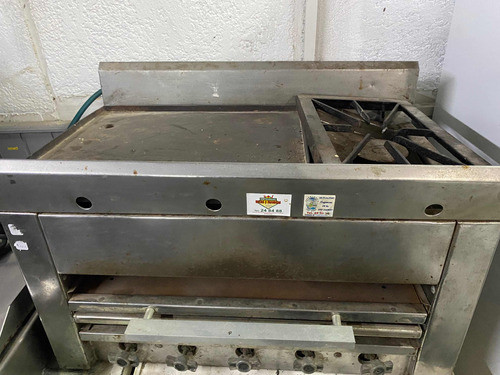Chivitero Industrial Plancha Gratinador Y Un Fuego 0