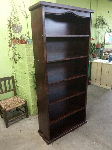 Biblioteca Madera Maciza 0