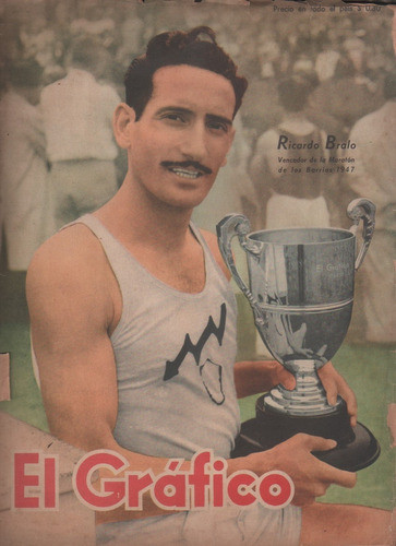 Revista El Grafico Año 1947 Nº 1484 Gimnasia Sube A Primera 0