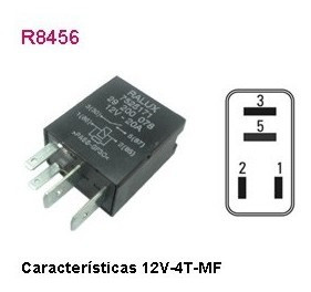 Relay Miniatura 12v 4 Terminales Escort 94 Bocina Luces 0