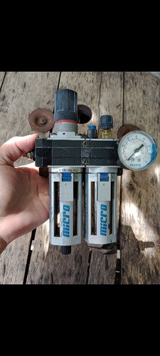 Filtro Aire Comprimido Regulador+ Lubricador Marca Micro 1/4 0
