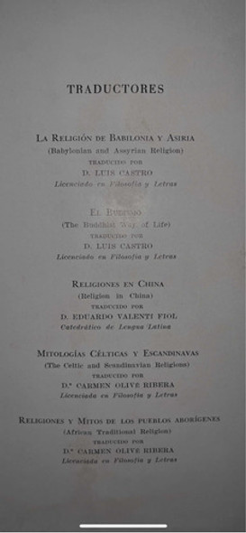 Historia Las Religiones 2da Ed 1960 Ed Vergara. Leer Detalle 1