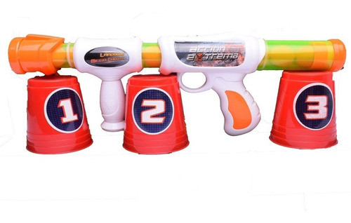 Pistola Lanza Pelotas Desafío Mega Cratch Dúo Accion Extrema 1
