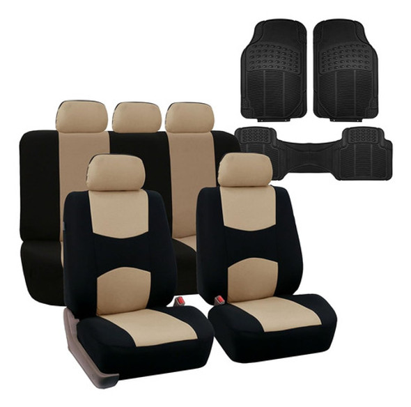 Fh Group Fundas De Asiento Automotriz Juego Completo Beige A 0