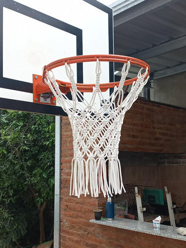 Juego De Redes Básquet Prof Doble Encordado 12 Ganchos 0