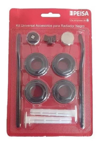 Blister Kit Universal Peisa Negro Instalacion De Radiadores 0