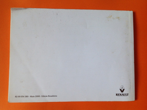 Manual Do Proprietário Renault Clio 2000 - Original! 1